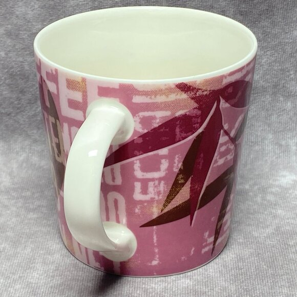 Starbucks 2006 Coffee Mug Pink Product Guatemala 1989-1999 Design Holds 16oz - Picture 6 of 10